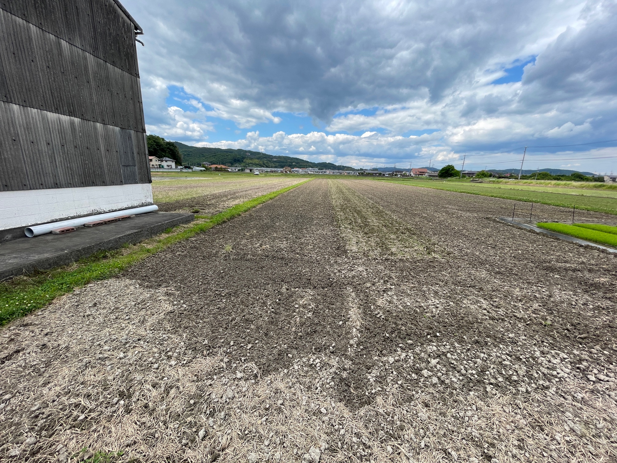 倉敷市二子地区で田植えが開始
