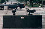 「道標・鳩」野外彫刻イメージ