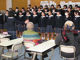 中学生の音楽の授業見学